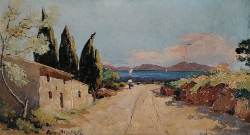 Belle huile sur bois - bois,