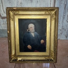 Portrait XIXeme Huile sur