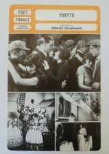 CARTE FICHE CINEMA 1927 YVETTE