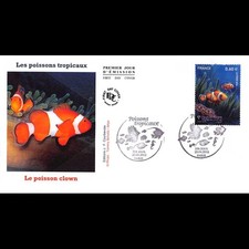 FDC - Poissons tropicaux, poisson clown, oblit 20/4/2012 Paris