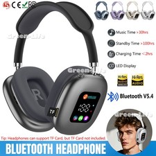 Casque sans fil Écran d'affichage numérique Réduction du bruit Casque Bluetooth