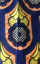 Tissu wax pagne imprimé