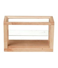 Vitrine De Magasin En Bois De Chêne Pour Poupées Maison Mobilier Miniature 1:12