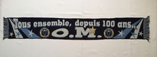 Ancienne ÉCHARPE DE FOOT O.M. - 100 ANS - 1899-1999 Olympique Marseille Football