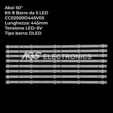 KIT 8 BARRES BANDES 5 LED TV