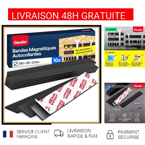 Bandes magnétiques adhésives - magnétiques,