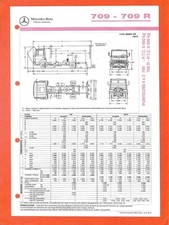 MERCEDES TRUCKS / 709 - 709 R  / PORTEUR 4X2 / FICHE de 1992