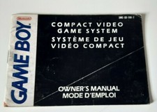 2) NOTICE MODE D'EMPLOI D'ORIGINE DE LA CONSOLE NINTENDO GAME BOY CLASSIQUE