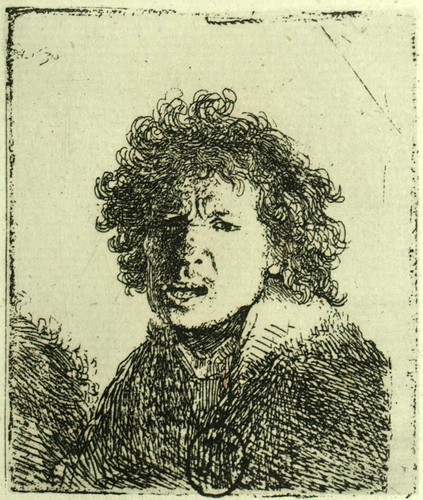 Rembrandt bouche ouverte - rembrandt,