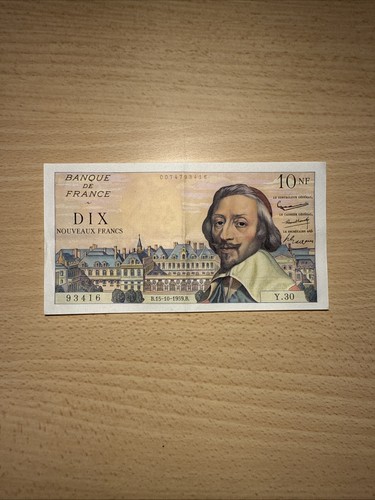 Billet 10 nouveaux - billet,