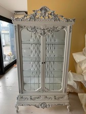 Vitrine Armoire en Verre Blanc
