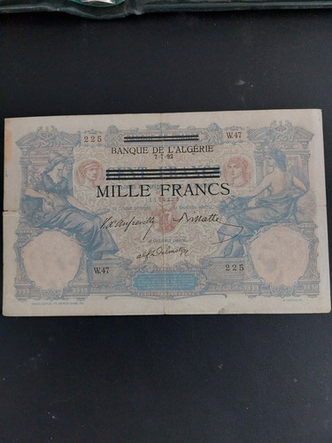 Billet 100 francs surcharge - billet,