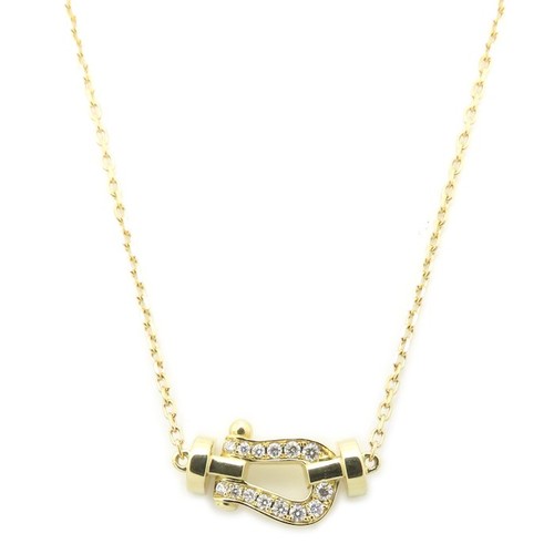 Petit collier jaune 18 - petit, or