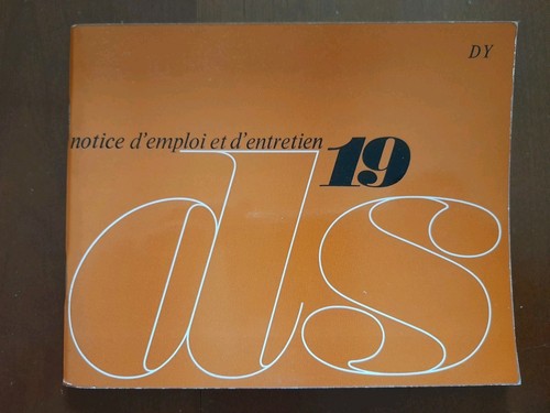 Citroen 1968 notice - ds,