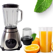 Mixeur à smoothies - 1,5 litre - 2 vitesses avec bouton Pulse - Acier inoxydable