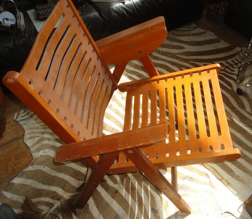 Fauteuil rex pliant - fauteuil, bois