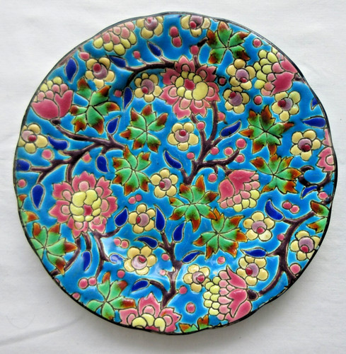 Assiette en émaux - en, de