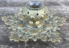 Encrier Bronze Doré XIXeme Napoléon III Bureau Empire Restauration