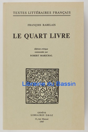Quart livre françois - le,