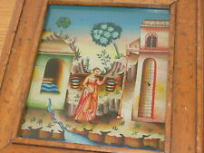 vintage TABLEAU ART NAIF artiste à determiner