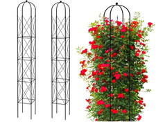 Pergola en métal rose