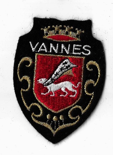 Vannes écusson tissu brodé - tissu,