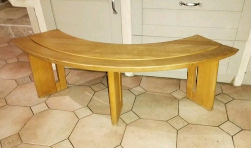 Banc incurvé hetre demi - banc, en