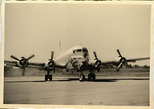 PHOTO ANCIENNE - VINTAGE SNAPSHOT - AVION SUPER DC 6 HÉLICE - PLANE HELIX