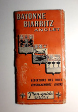 Plan guide Blay BAYONNE ANGLET BIARRITZ - 1962 - Répertoire des rues,