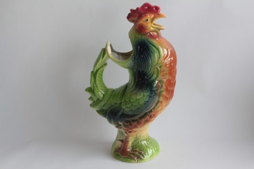 Pichet barbotine coq - pichet, st