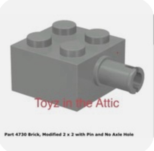 Lego 4730 light gray brick - 1x,