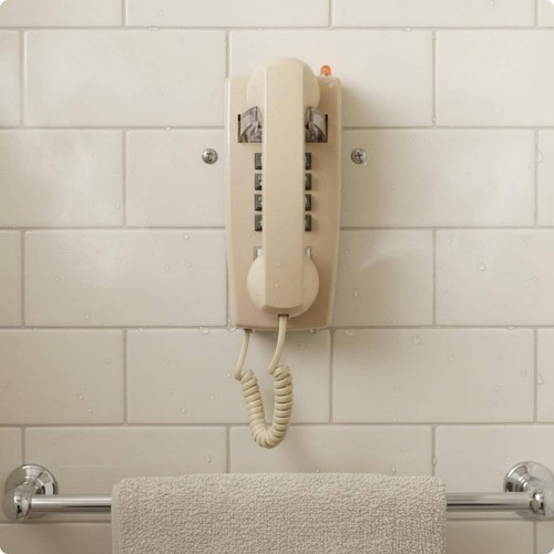 Téléphone rétro mural - rétro,