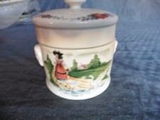 Sarreguemines "Saverne" pot terrine a foie gras couvercle 9cm x 9cm