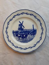 porcelaine d'arras-caudron grand plat rond moulin torris