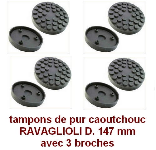 Tampons pur caoutchouc - 4, x