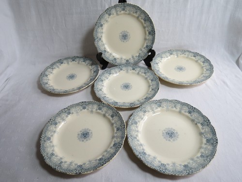 Assiettes plates faïencerie - 6,