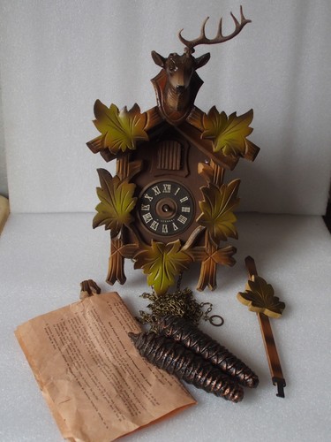 Ancien coucou pendule - coucou, /pendule
