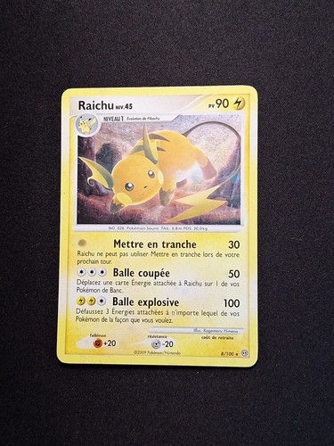 Holo raichu 100 tempête - raichu, 8/100