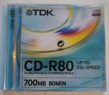 CD-R80 TDK VIERGE - 52X SPEED