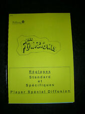 notice en français du flipper Williams:  THE FLINTSTONES