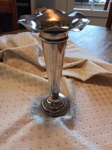 Vase soliflore ancien - , métal