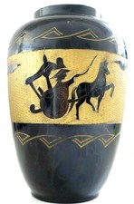 Ancien vase laque - , 25cm
