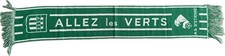 Rare ancienne echarpe ASSE Saint Etienne vintage football scarf No Maillot