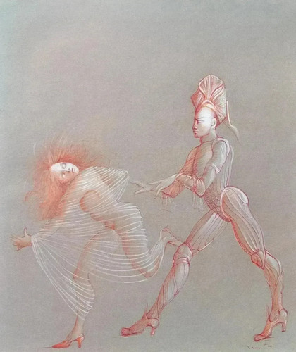 Leonor fini scared - fini:, woman