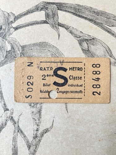 Ancien ticket métro - ticket,
