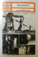CARTE FICHE CINEMA 1933 DON QUICHOTTE Fedor Chaliapine Dorville Renée Valliers 
