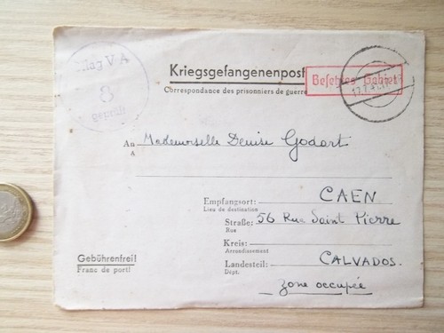 Lettre officier prisonnier - officier, 15