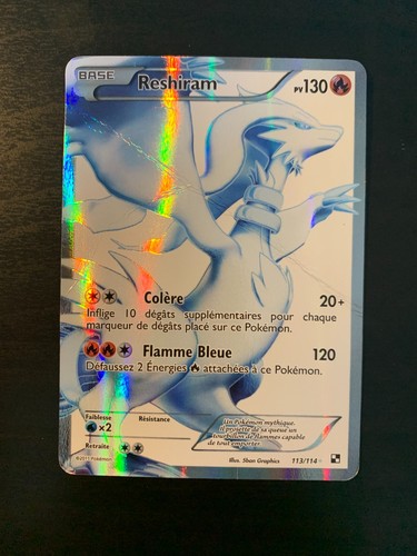 Carte pokémon reshiram - :,