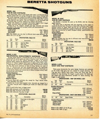 1979 print beretta model - ad,