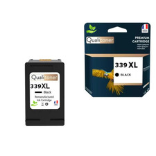339XL fabriqué en France, 1 Cartouche d'encre compatible pour HP 339 XL Noir C87
